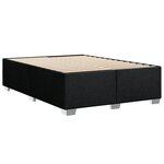 vidaXL Cadre de lit sans matelas noir 140x200 cm tissu