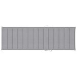 vidaXL Chaise longue de jardin avec coussin Bois d'acacia solide