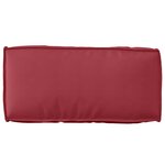 vidaXL Coussin Palette Rouge Dossier 80 x 40 x 12 cm Tissu Oxford
