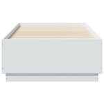 vidaXL Cadre de lit sans matelas blanc 75x190 cm