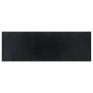 vidaXL Tapis rectangulaire noir 100x300 cm bambou