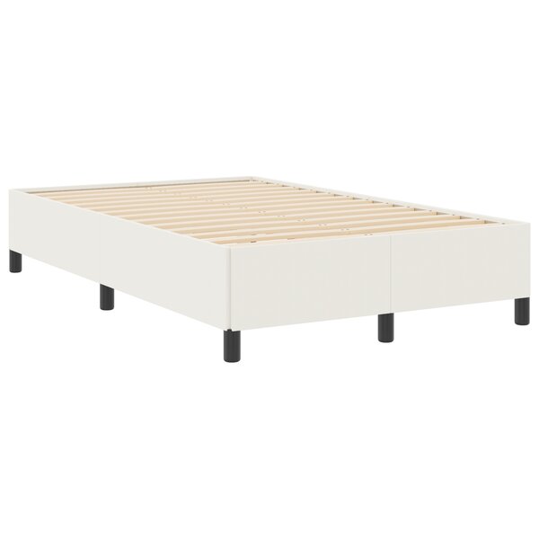 vidaXL Cadre de lit Crème 120x200 cm Tissu Côtelé