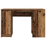 vidaXL Bureau vieux bois 120x42x76 cm bois d'ingénierie