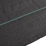 vidaXL Membrane anti-mauvaises herbes noir 4x10 m PP