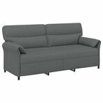 vidaXL Canapé 100  polyester  cadre en métal  MDF  Contreplaqué