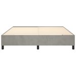 vidaXL Cadre de lit sans matelas gris clair 160x200 cm velours