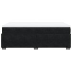 vidaXL Sommier à lattes de lit avec matelas Noir 120x200 cm Velours