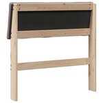 vidaXL Tête de lit capitonnée Taupe 75 cm Pin massif