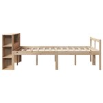 vidaXL Lit bibliothèque sans matelas 135x190 cm bois de pin massif