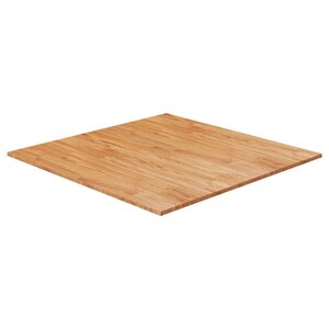 vidaXL Dessus de table carré Marron clair90x90x2 5cm Bois chêne traité