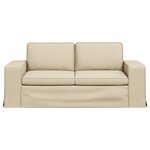 vidaXL Canapé Crème 182 x 80 x 82 cm tissu