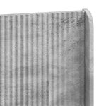 vidaXL Cadre de lit avec rangement et tête de lit Gris béton