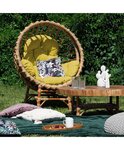 Fauteuil de jardin en osier LAURA beige