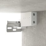 Vidaxl buffet haut gris béton 35x34x180 cm bois d'ingénierie