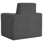 vidaXL Canapé pour enfants Anthracite Peluche douce