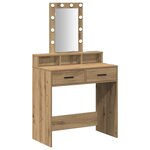 vidaXL Table de Toilette Marron 79 x 41 x 140 cm Bois d'ingénierie
