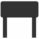 vidaXL Tête de lit Chêne noir 80 cm Bois d'ingénierie