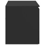 vidaXL Cabinet de Salle de Bain Mural Noir 62 5 x 44 5 x 50 cm