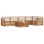 vidaXL Ensemble de canapés d'extérieur 6 Pièces Naturel