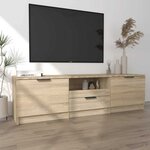 vidaXL Meuble TV Chêne Sonoma 140x35x40 cm Bois d'ingénierie