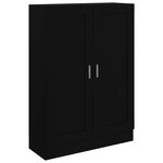 vidaXL Bibliothèque Noir 82 5x30 5x115 cm Bois d'ingénierie