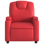 vidaXL Fauteuil de massage inclinable rouge similicuir