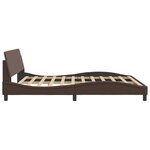 vidaXL Cadre de lit sans matelas marron 180x200 cm similicuir