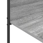vidaXL Porte-vêtements avec étagères Gris Sonoma 120x44x160 cm Bois d'ingénierie