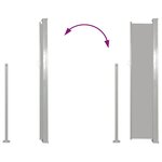 vidaXL Auvent latéral rétractable 140 x 300 cm Gris