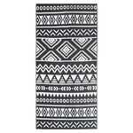 vidaXL Tapis d'extérieur Noir 80x150 cm PP