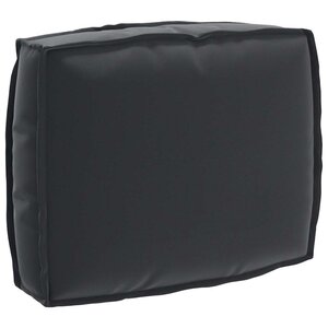 vidaXL Coussin pour dossier de palette Noir 50 x 40 x 12 cm