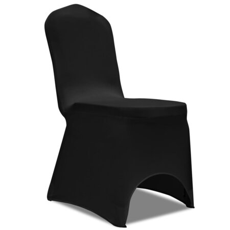 vidaXL Housse de chaise extensible 100 Pièces Noir