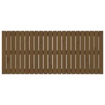 vidaXL Tête de lit murale Marron miel 140x3x60 cm Bois massif de pin