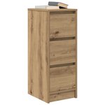 vidaXL Buffet chêne artisanal 29 5x34x76 cm bois d'ingénierie