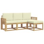 vidaXL Ensemble de canapés d'extérieur 4 pc