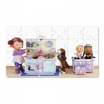 Puzzle Janod 24 pieces -Lola joue a la dinette