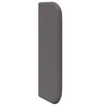 vidaXL Oreilles de tête de lit 2 Pièces Gris 40 x 16 x 5 cm Faux cuir