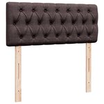 vidaXL Sommier à lattes de lit avec matelas Marron foncé 120x200 cm