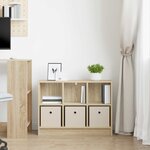 vidaXL Buffet Chêne Sonoma 73 5 x 22 5 x 53 5 cm