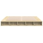 vidaXL Cadre de lit sans matelas chêne sonoma 200x200 cm