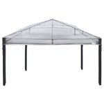 vidaXL Remplacement de housse de gazebo Transparent 3 x 3 m PVC