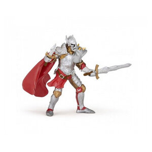 Chevalier au Masque de Fer Papo - Figurine avec Cape Rouge et Détails Réalistes