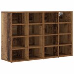 vidaXL Cabinet à chaussures avec étagère Bois Ancien 103 x 30 x 67 cm