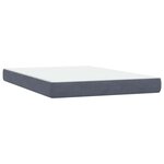 vidaXL Sommier à lattes de lit et matelas gris foncé 160x210cm velours
