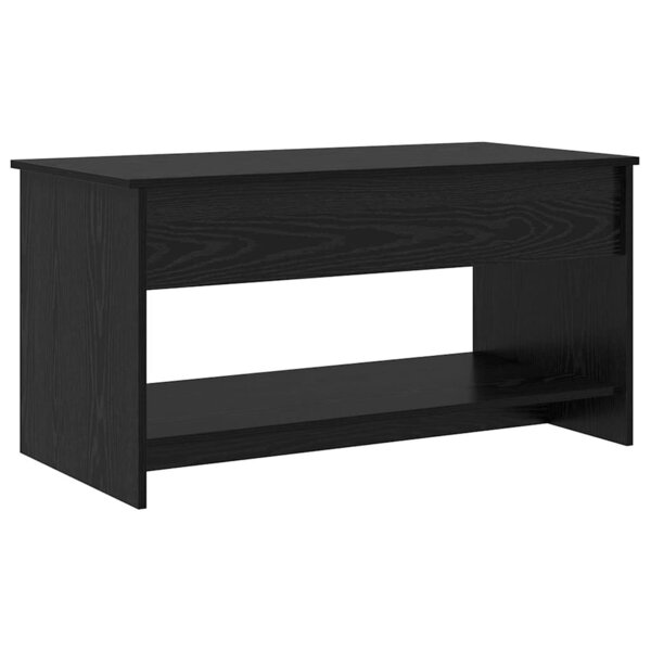 vidaXL Table basse Chêne noir 102 x 50 x 52.5 cm Bois d'ingénierie