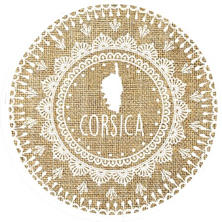 Set de table rond en toile de jute CORSICA