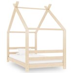 vidaXL Cadre de lit d'enfant Bois de pin massif 80x160 cm