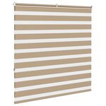 vidaXL Store zèbre marron sable largeur du tissu 140 9cm polyester