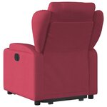 vidaXL Fauteuil inclinable rouge bordeaux tissu