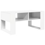 vidaXL Table basse Blanc 92 x 53 x 45 cm Bois d'ingénierie
